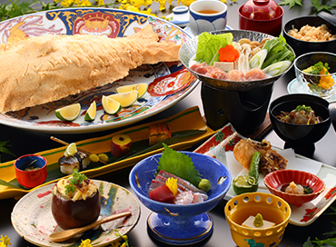 鯛塩釜付き季節の会席料理 (5名様より) 