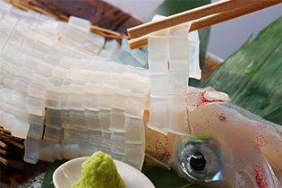 烏賊活造り